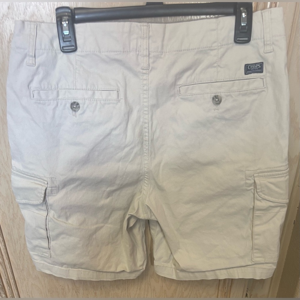 Chaps Ralph Lauren Men’s Cargo Shorts 32 Khaki Corduroy Baggy Utility Gorpcore - Picture 2 of 16